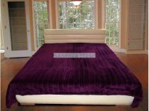 Merinos pléd, ágytakaró lila 220 x 240