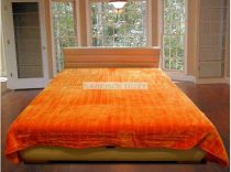 Merinos pléd, ágytakaró narancs 220 x 240