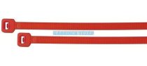   Újranyitható műanyag kábelkötegelő, PA 6.6 piros, 7,6x300