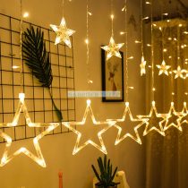 Karácsonyi LED fényfüzér csillag Meleg fehér