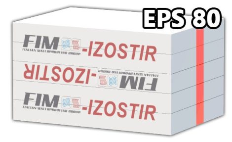 IZOSTIR - EPS 80 (homlokzati)