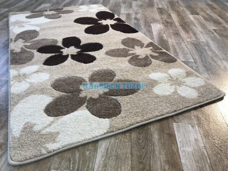 Margit nyírt szőnyeg virágos caramel 200 x 280