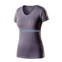 Női póló, Woman line, V nyakú NEO sötétszürke XL